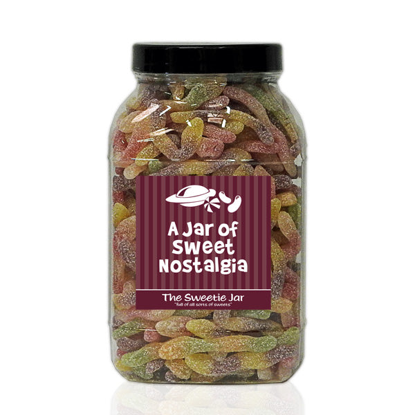 A Large Jar of Fizzy Jelly Snakes - Sour Fruit Flavour Jelly Sweets