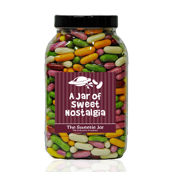 A Large Jar of Liquorice Torpedoes - Sugar Coated Liquorice Pieces