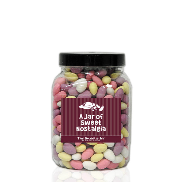 A Medium Jar of Sugared Almonds - Retro Sweet Gift Jars at The Sweetie Jar