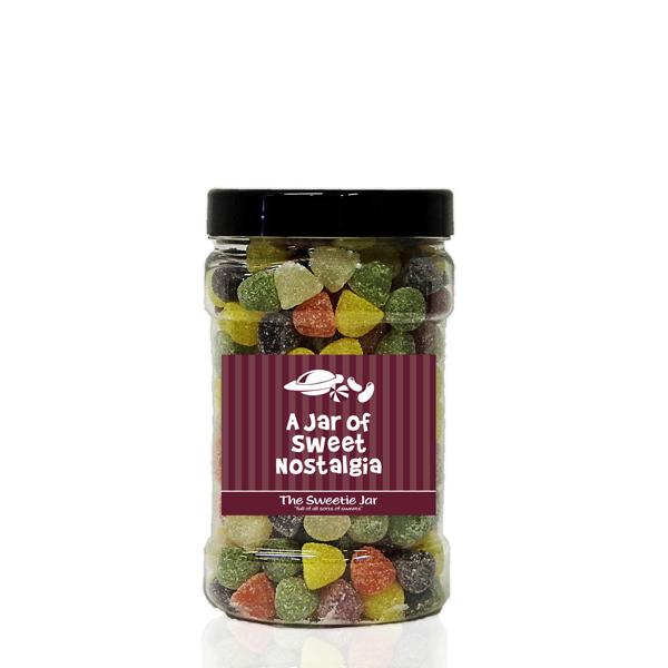 A Small Jar of American Hard Gums - Fruit Flavour Gums