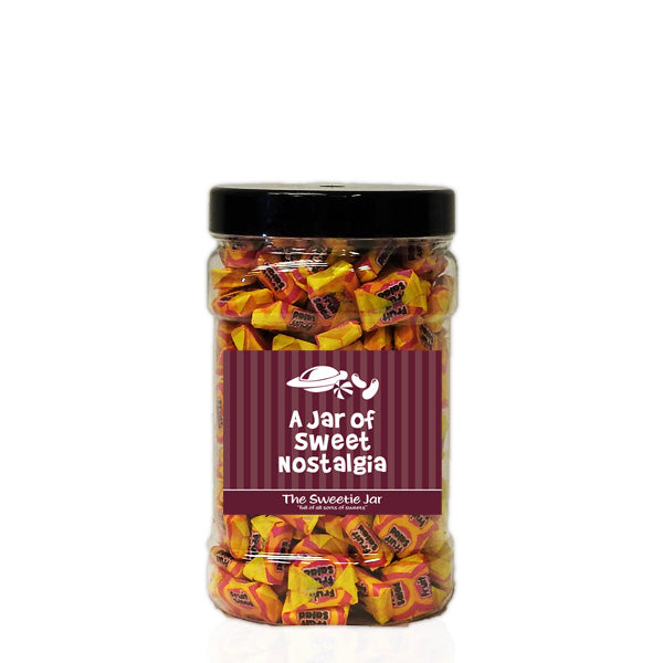 A Small Jar of Fruit Salad Chews - Raspberry and Pineapple Chews