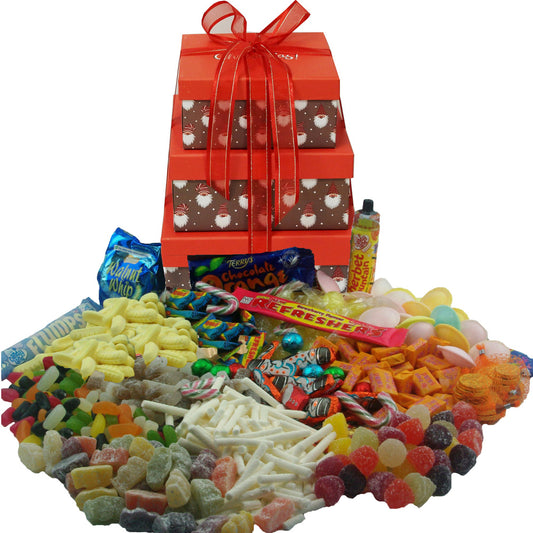 CHRISTMAS Retro Sweets Pyramid - A lovely Christmas gift!