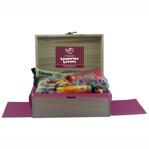 Liquorice Sweets Wooden Chest : Medium