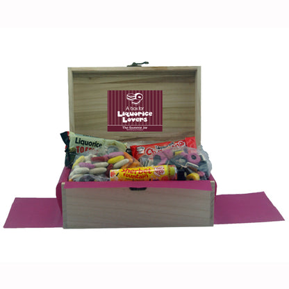 Liquorice Sweets Wooden Chest : Medium
