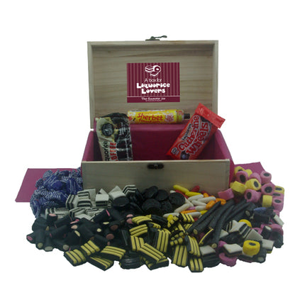 Liquorice Sweets Wooden Chest : Medium