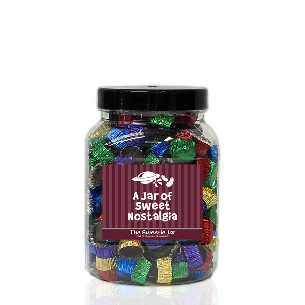 A Medium Jar of Icy Cups - Chocolate Flavour Candy Pieces