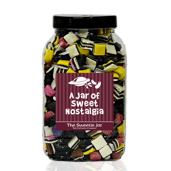 A Large Jar of Liquorice Allsorts - Retro Sweet Gift Jars at The Sweetie Jar