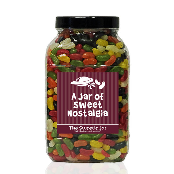 A Large Jar of Jelly Beans - An Assortment of Kidney Shaped Panned Beans