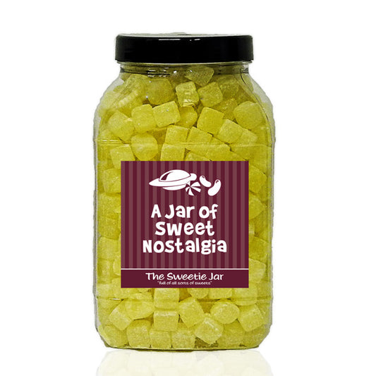 A Large Jar of Pineapple Cubes - Retro Sweets Gift Jars at The Sweetie Jar