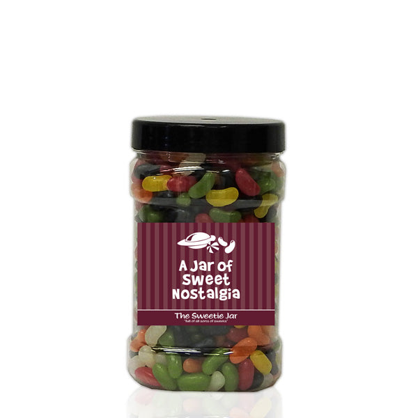 A Small Jar of Jelly Beans - An Assortment of Kidney Shaped Panned Beans