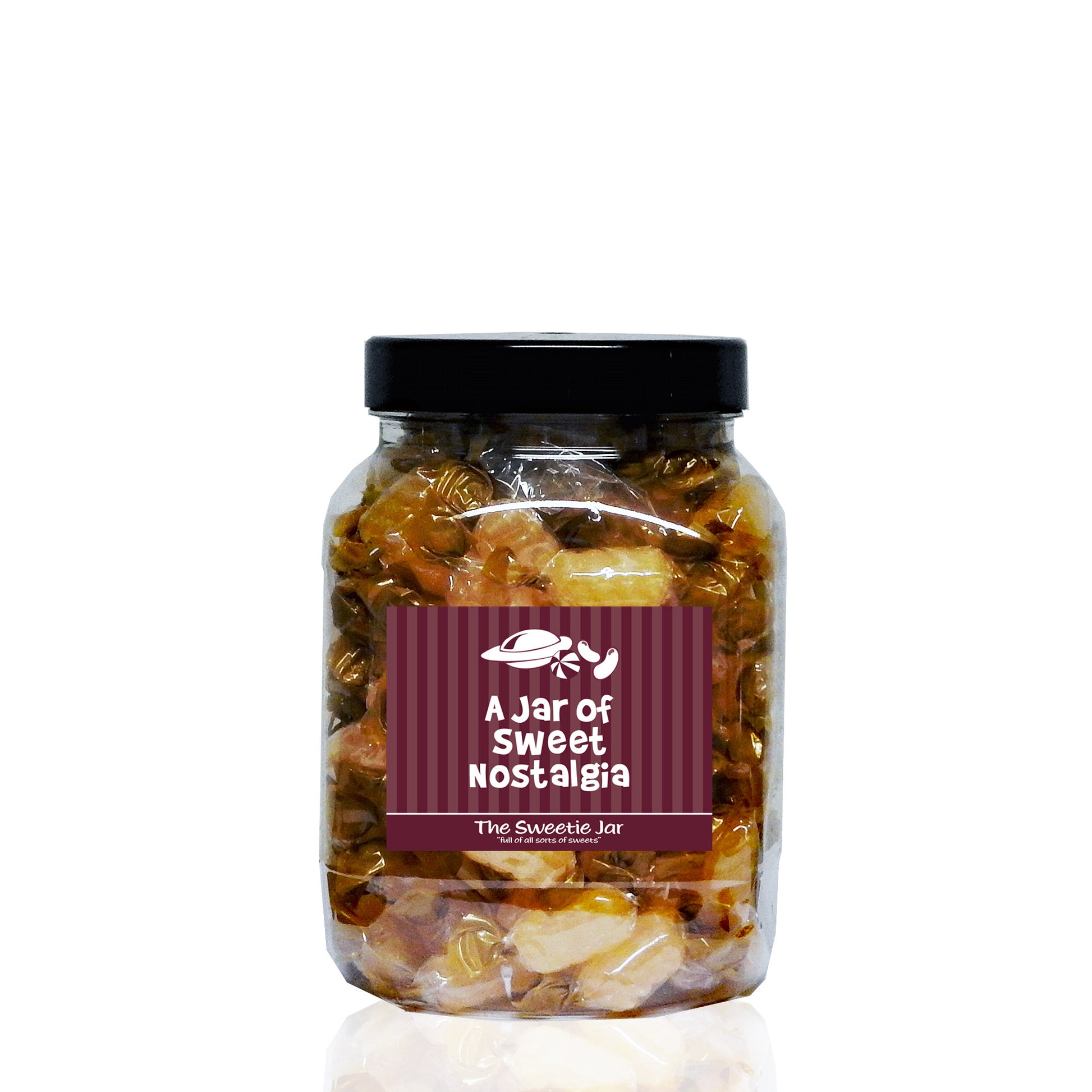 A Medium Jar of Koff Candy Twist - Cough Candy Flavour Hard Boiled Sweets
