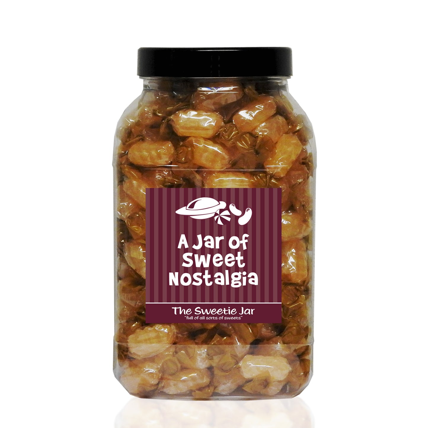 A Large Jar of Koff Candy Twist - Herbal Flavour Hard Boiled Sweets