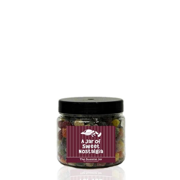 An XSmall Jar of Dew Drops - Fruit Flavour Jellies