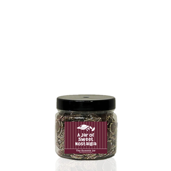 An XSmall Jar of Jazzies - Milk Chocolate Flavour Candy with Candy Topping