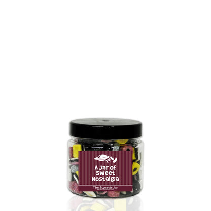 An XSmall Jar of Liquorice Allsorts - Retro Sweet Gift Jars at The Sweetie Jar