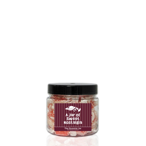 Strawberry & Cream XSmall Sweet Jar - Retro Sweets Gift Jars In 4 Sizes