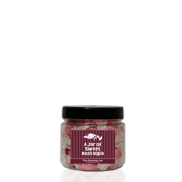 Sherbet Strawberries XSmall Sweet Jar - Retro Sweets Gift Jars In 4 Sizes