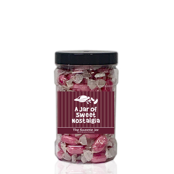 Sherbet Strawberries Small Sweet Jar - Retro Sweets Gift Jars In 4 Sizes