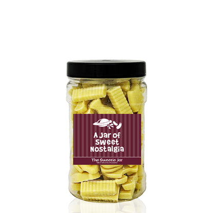 A Small Jar of Fish and Chips - White Chocolate Flavour Candy at The Sweetie Jar