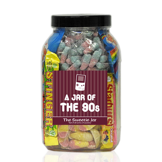 A Large Sweet Jar of 90s Sweets - Full of Retro Sweets you'll remember from the 90s decade