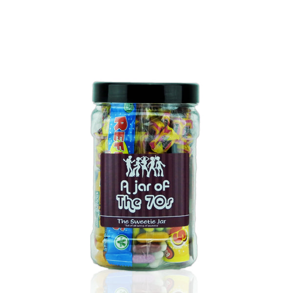 A Small Jar of 70s Sweets - Full of Retro Sweets you'll remember from the 70s decade