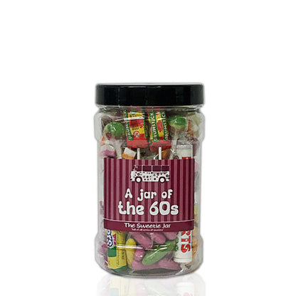 A Small Jar of 60s Sweets - Full of Retro Sweets you'll remember from the 60s decade