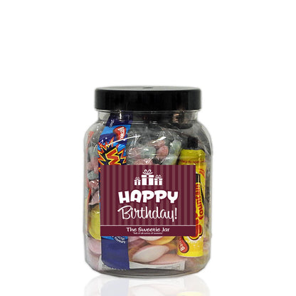 Happy Birthday Medium Gift Jar - Full of Retro Sweets you'll remember