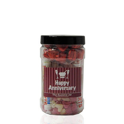Happy Anniversary Small Gift Jar of Sweets - Retro Sweets Gifts at The Sweetie Jar