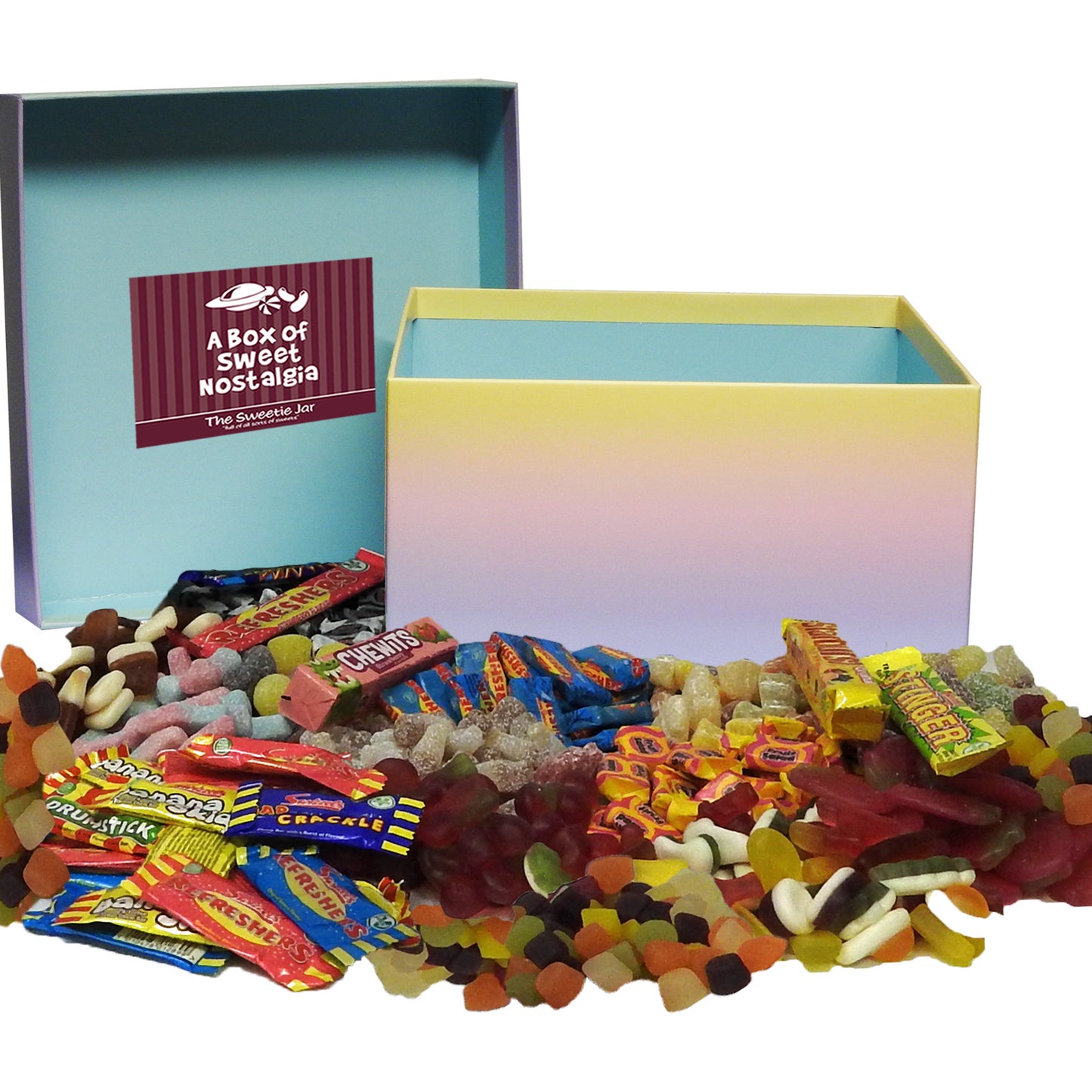 Chews & Jelly Sweets Gift Box : Large - Retro Sweets Gift Boxes at The Sweetie Jar