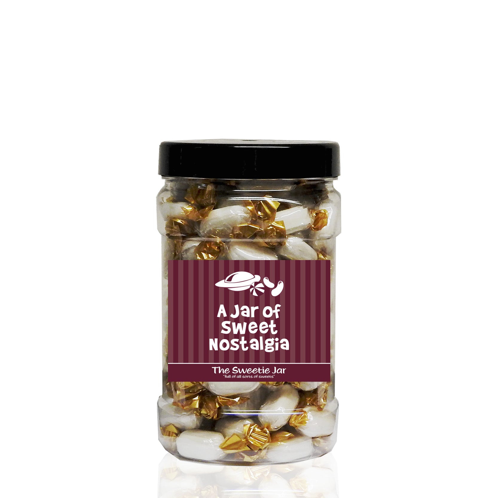 A Small Jar of Chocolate Mints - Mint Flavour Boiled Sweets with a Chocolate Centre