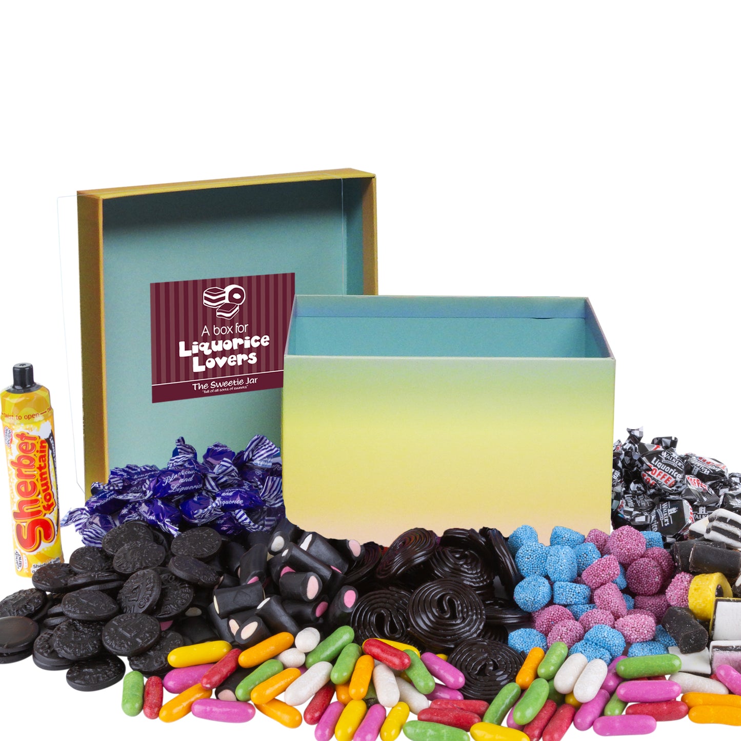 Liquorice Sweets Gift Box : Medium - Liquorice Sweets Gift Boxes at The Sweetie Jar