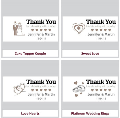 Wedding Favour Heart Shaped Tins with Message Tag